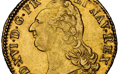 France: , Louis XVI gold 2 Louis d'Or 1786-T AU55 NGC,...