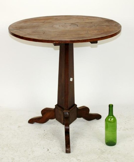 French Directoire inlaid tilt top table