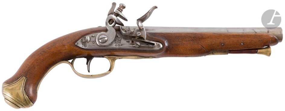 GRANDE-BRETAGNE Pistolet à silex de cavalerie... - Lot 87 - Ader