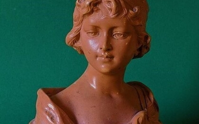 Gustave Van Vaerenbergh (1873-1927) - Bust, Sculpture - Terracotta - ca. 1900
