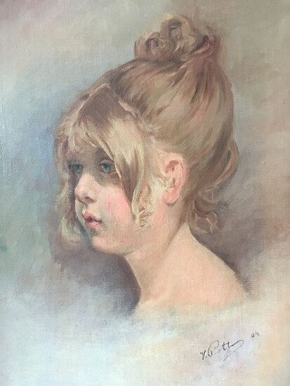 H Pott - Portrait of a young girl