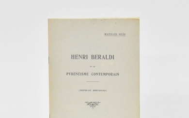 HEID (Maurice) Henri Beraldi et le Pyrénéisme... - Lot 387 - Briscadieu
