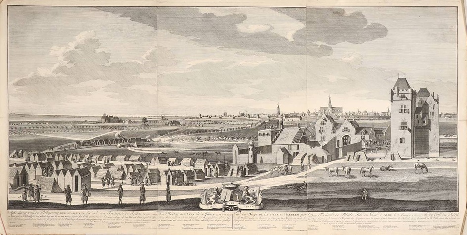 [Haarlem et ses environs]. Spilman, H. (1721-1784). "Afbeelding van de Belegering der stad Haerlem door...
