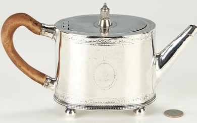 Hester Bateman Sterling Silver Tea Pot