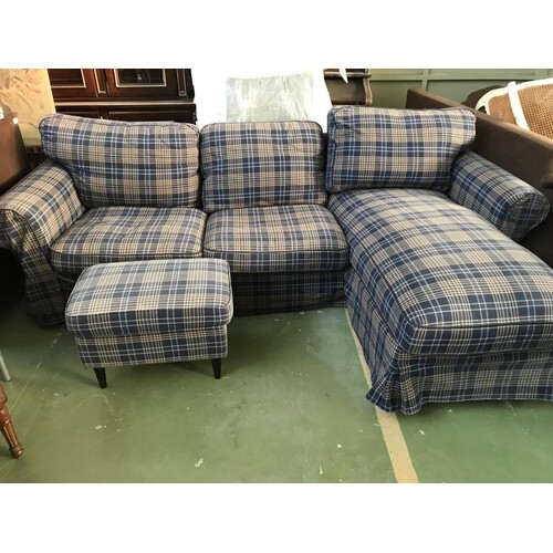 'Ikea Ektorp' Chaise-Long Corner Sofa Set