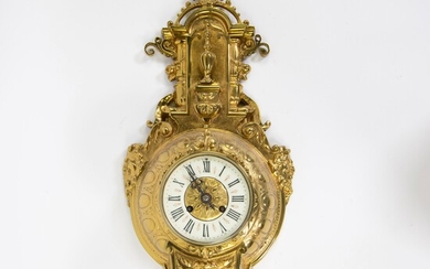 Imposing gilt bronze Cartel clock marked H. Luppens Paris, second half 19th century
