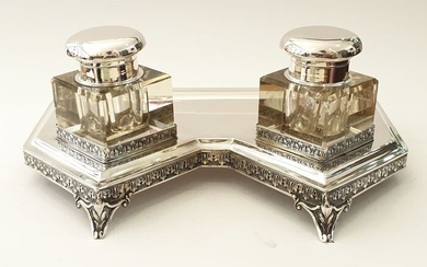 Inkstand - .833 silver - Portugal - Late 19th century