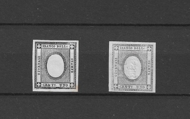 Italian Ancient States - Sardinia 1861 - Sardinia Stamps for printed matter 1 cent grey - Sassone 19h