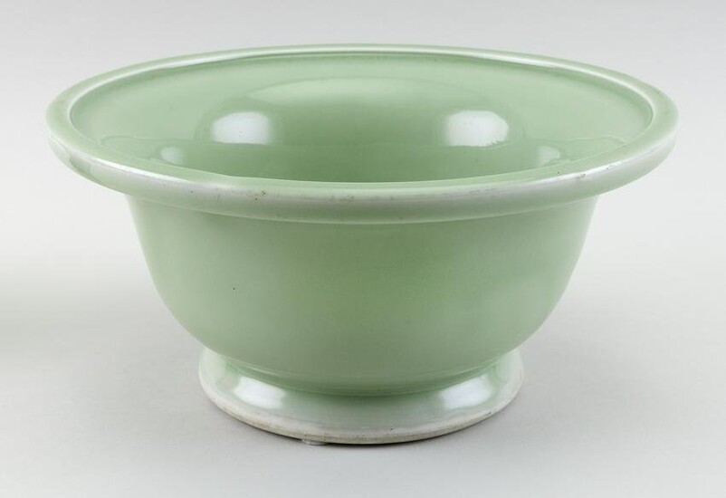 JAPANESE CELADON PORCELAIN FOOTED COMPOTE