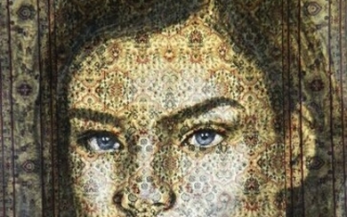 Jacqueline Klein Breteler - Portrait on a traditional carpet (XXL)