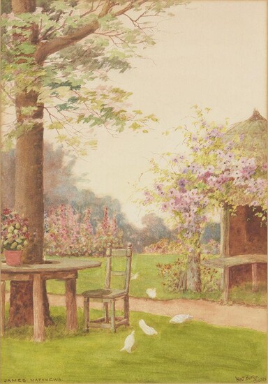 James Matthews, British, late 19th/early 20th century- West Burton and Egdeen, Sussex; watercolours, a pair, both signed and inscribed, ea. 33.5 x 23.5 cm, (2)