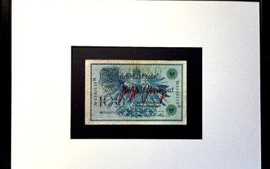 Joseph Beuys (1921-1986) - Banknote 100 Mark 1908 signiert