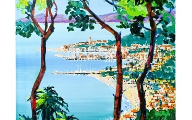 Kerry Hallam Signed Painting Above the Riviera