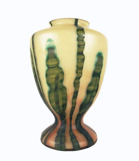 Kralik "Bambus" Bohemian Art Glass Vase