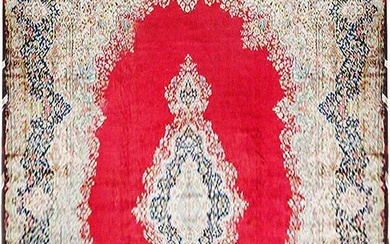 Large 16 x 22 Red Persian Kerman Quality Rug