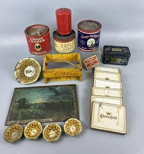 Large Group of Antique Advertising Tins