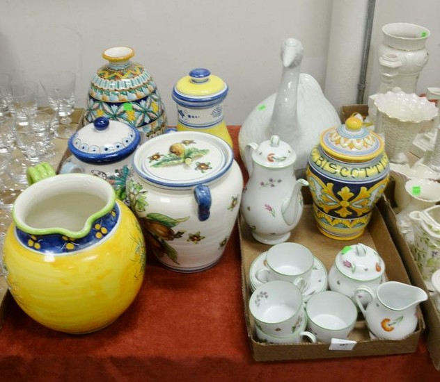 Large Group of Pottery & Porcelain, to include Tiffany