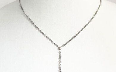 Leo Pizzo - 18 kt. White gold - Necklace with pendant - 0.89 ct Diamonds