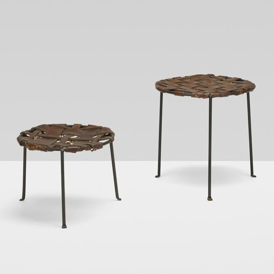 Lila Swift and Donald Monell, stools, set of two