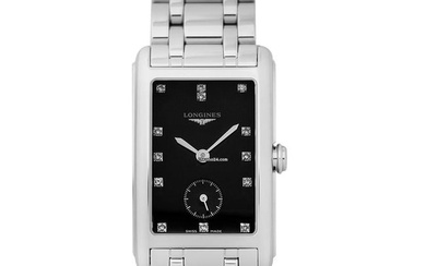 Longines DolceVita L55124576 - DolceVita Quartz Black Dial Diamond Ladies Watch