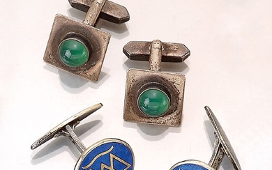 Lot 2 pair of cuff links ,...