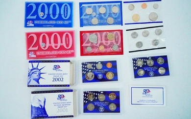 Lot of (4) 2000-2002 U.S. Mint 50 State Quarters Proof Sets