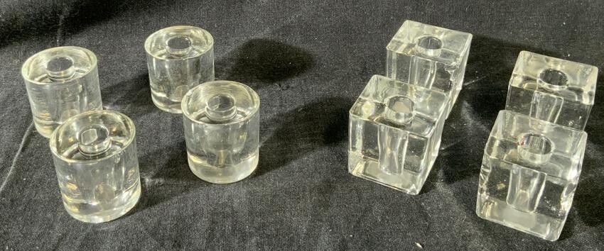 Lot of 8 Miniature Candle Holders