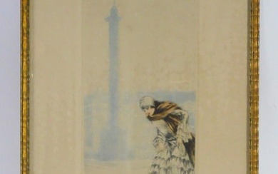 Louis Icart (1888-1950) "Place Vendome", etching