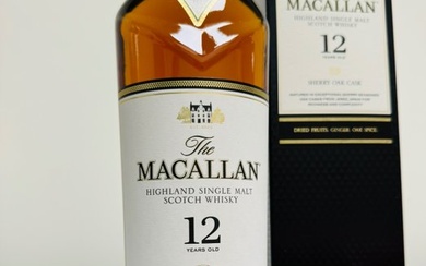 Macallan 12 years old - Sherry Oak Cask - Original bottling - 700ml