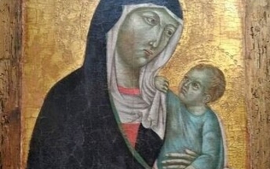 Maestro Senese del XIII-XIV secolo - Madonna con bambino
