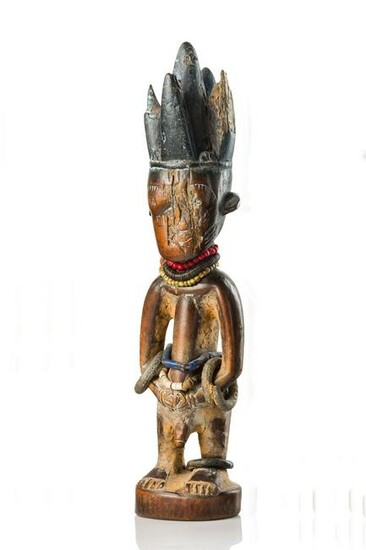 Male twin figure "ere ibeji" - Nigeria, Yoruba, Ilorin