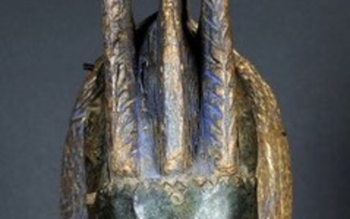 Mask (1) - Brass, Wood - Mali - Early 20th century