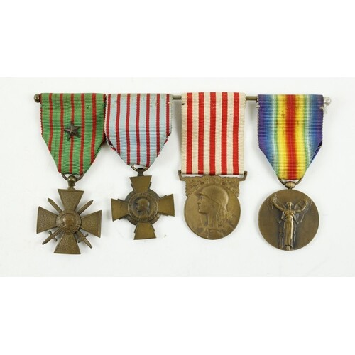 Medals: World War One: [French Military] 1914 - 1918, a grou...