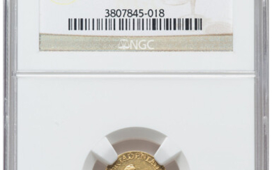 Mexico: , Republic gold 1/2 Escudo 1844 Mo-MF MS63 NGC,...