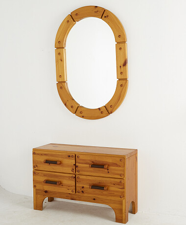 Mirror and console table Spegel samt konsollbord