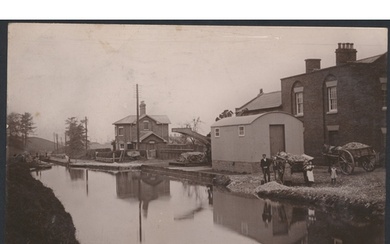 Misc. coln. in large old album. Topo. incl. The Wharf Audlem...