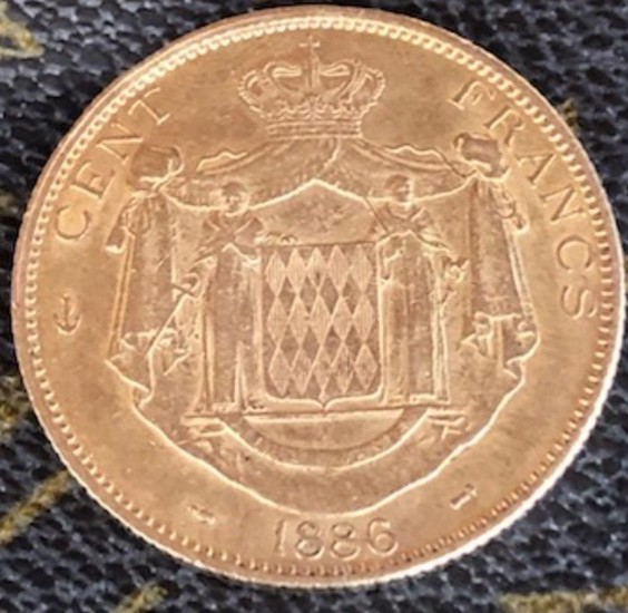 Monaco - 100 Francs 1886-A Charles III - Gold