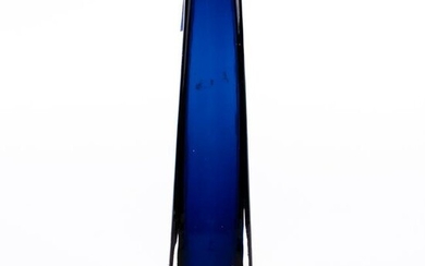 Murano Sommerso Designer Glass Blue Vase