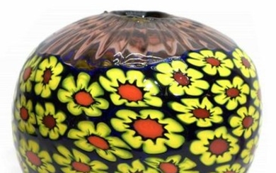 Murano glass vase with murrine 1/1