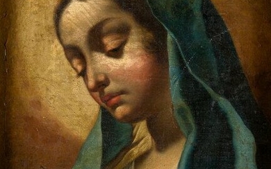 NAPLES SCHOOL (17th / 18th century) "Virgin of the