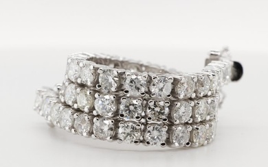 No Reserve Price - Tennis bracelet White gold Diamond (Natural)