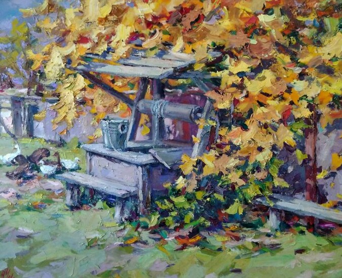 Oil painting Well Alexander Nikolaevich Cherednichenko
