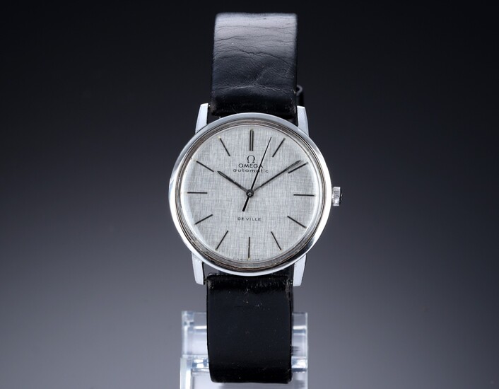 Omega 'Seamaster De Ville'. Vintage steel men's watch with a silver-coloured dial, 1968 in Denmark
