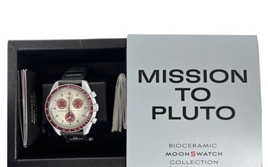 Omega X Swatch Speedmaster Moonwatch PLUTO Watch