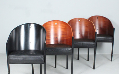 PHILIPPE STARCK for DRIADE ALEPH. Set of chairs/dining room chairs' Costes'.