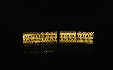 Paire de boutons de manchettes en or jaune. 8,70... - Lot 287 - Métayer-Mermoz Maison de Ventes aux Enchères Nevers