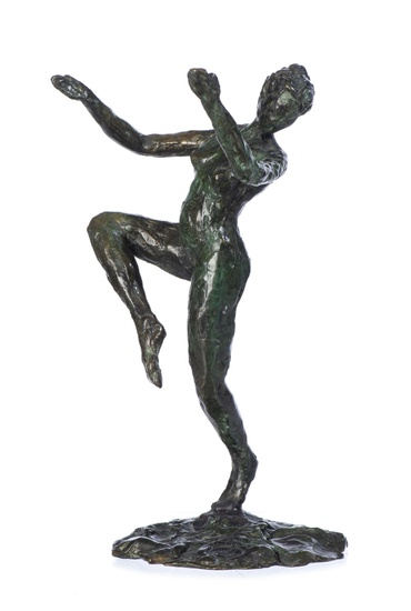 Patrick LAROCHE (1959), 'Nu dansant', sculpture en bronze