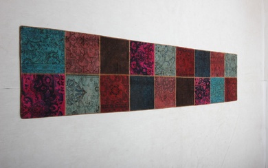 Persian Patchwork rug, 370x84 cm