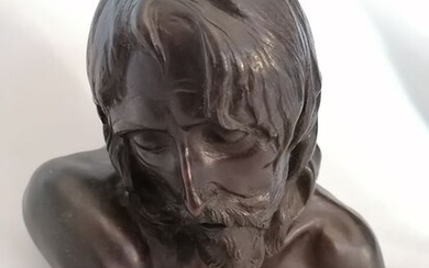 Pietro Canonica (1869 - 1959)- Sculpture, Gesù Cristo- Bronze - First half 20th century