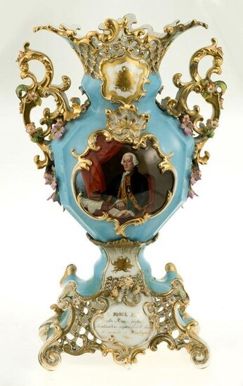 Porcelain vase with the image of George John